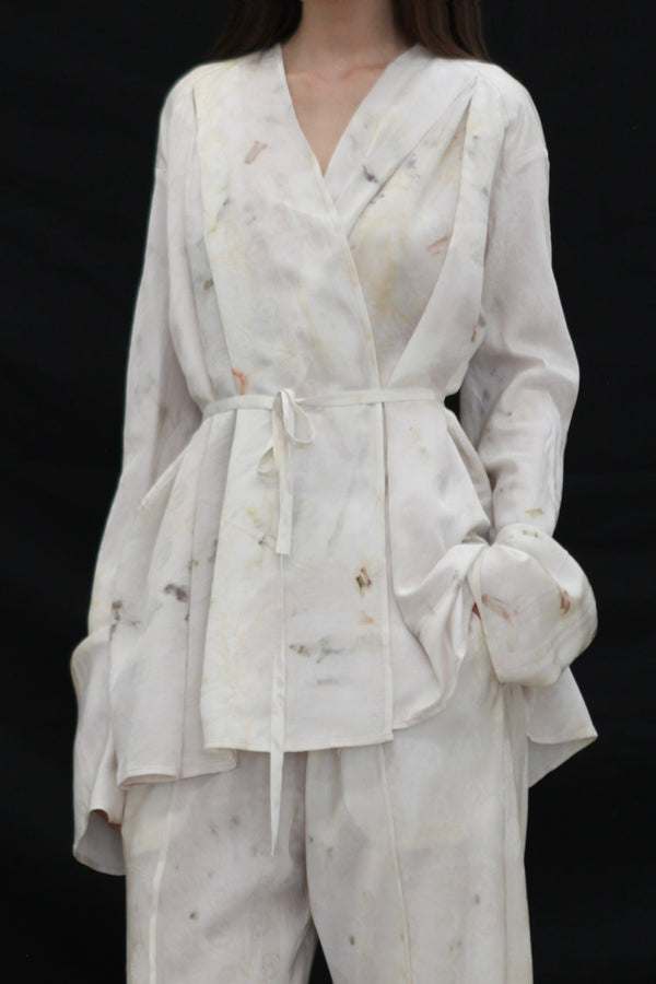 Mutedance 25 Spring/Summer Lace-up Goat Cardigan MD-MD25SS55-HOARY MD25SS57
